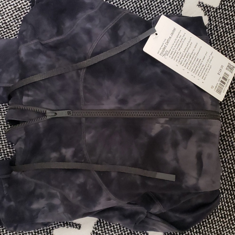Lulu Align HR Pant 25" & Hooded Define Jacket - Nulu Diamond Dye Graphite Grey - Picture 5 of 10